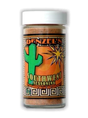 A 60g jar of Denzel's Southwest Seasoning.